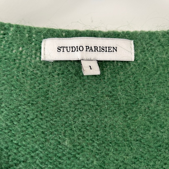 MOHAIR-WOOL BLEND V-NECK SWEATER - Picture 5 of 13